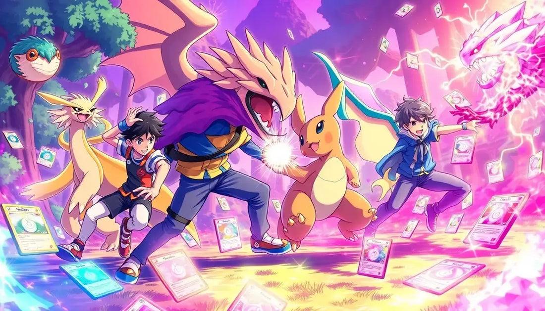 Pokémon destined rivals fantasy illustration featuring Alchemist Cards from the game