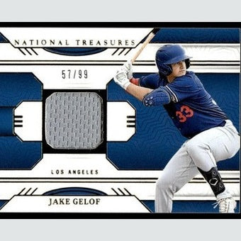 2024 Panini National Treasures Jake Gelof Auto 57/99 Los Angeles Dodgers #PMS-JG