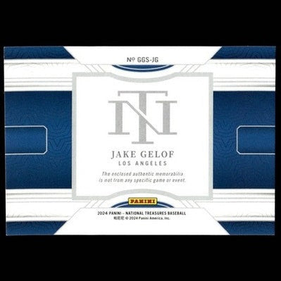 2024 Panini National Treasures Jake Gelof Auto 57/99 Los Angeles Dodgers #PMS-JG