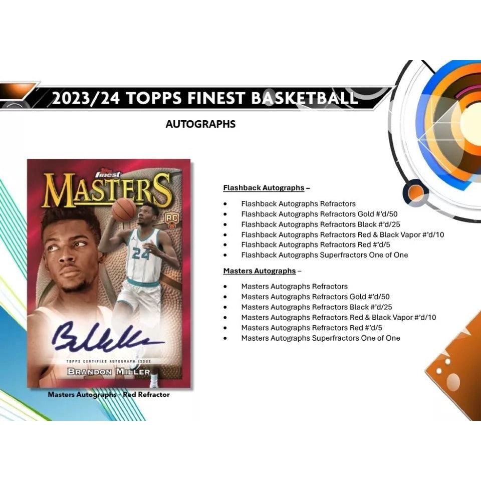 2023/24 Topps Finest Basketball Hobby Box - Alchemist Cards & Games