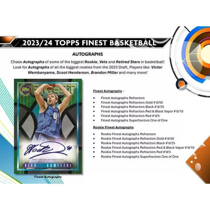2023/24 Topps Finest Basketball Hobby Box - Alchemist Cards & Games