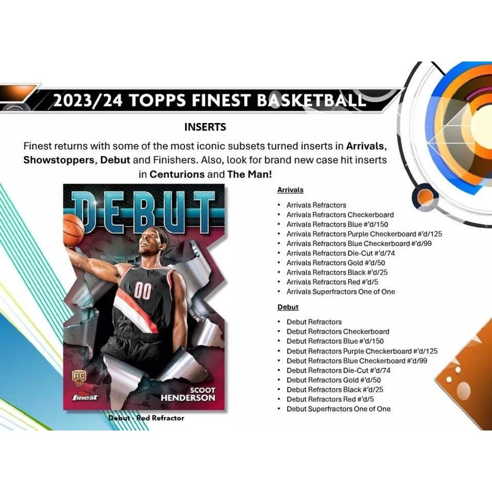 2023/24 Topps Finest Basketball Hobby Box - Alchemist Cards & Games