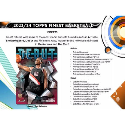 2023/24 Topps Finest Basketball Hobby Box - Alchemist Cards & Games