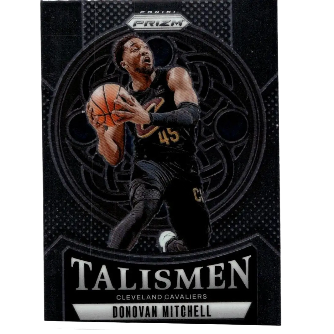 Black and gold panini prizm donovan mitchell talismen trading card in cleveland cavaliers jersey 2024-25 #3