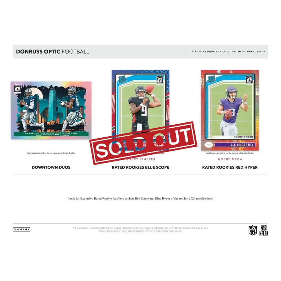 Football trading cards.
