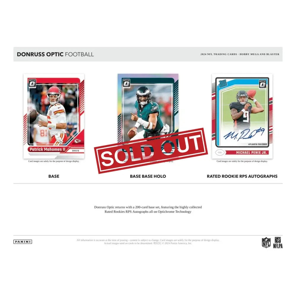 Football trading cards.
