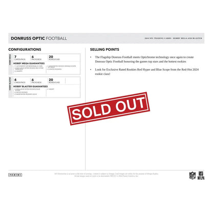 Donruss Optic Football product details.
