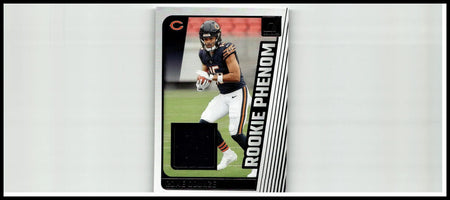 2024 Donruss rome odunze rookie phenom jersey trading card with black white design and silver accents