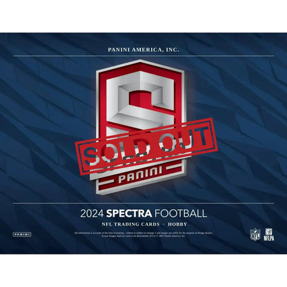 2024 Spectra Football trading cards.