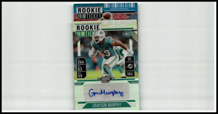 2024 panini contenders optic troy franklin blue rookie card featuring teal and white miami dolphins player autograph