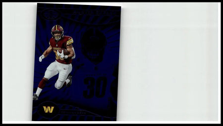 Maroon and gold austin ekeler blue trophy football card number 30 on dark blue background 2024 panini illusions 92