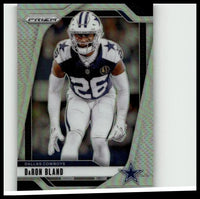 2024 panini prizm #78 daron bland silver football card featuring glossy holographic border and number 26 jersey