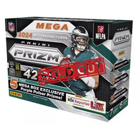 2024 Panini Prizm NFL trading card mega box.