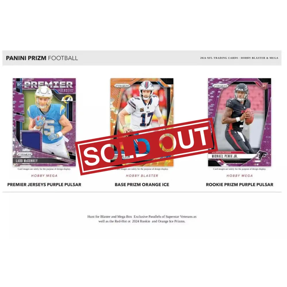 Football trading cards.