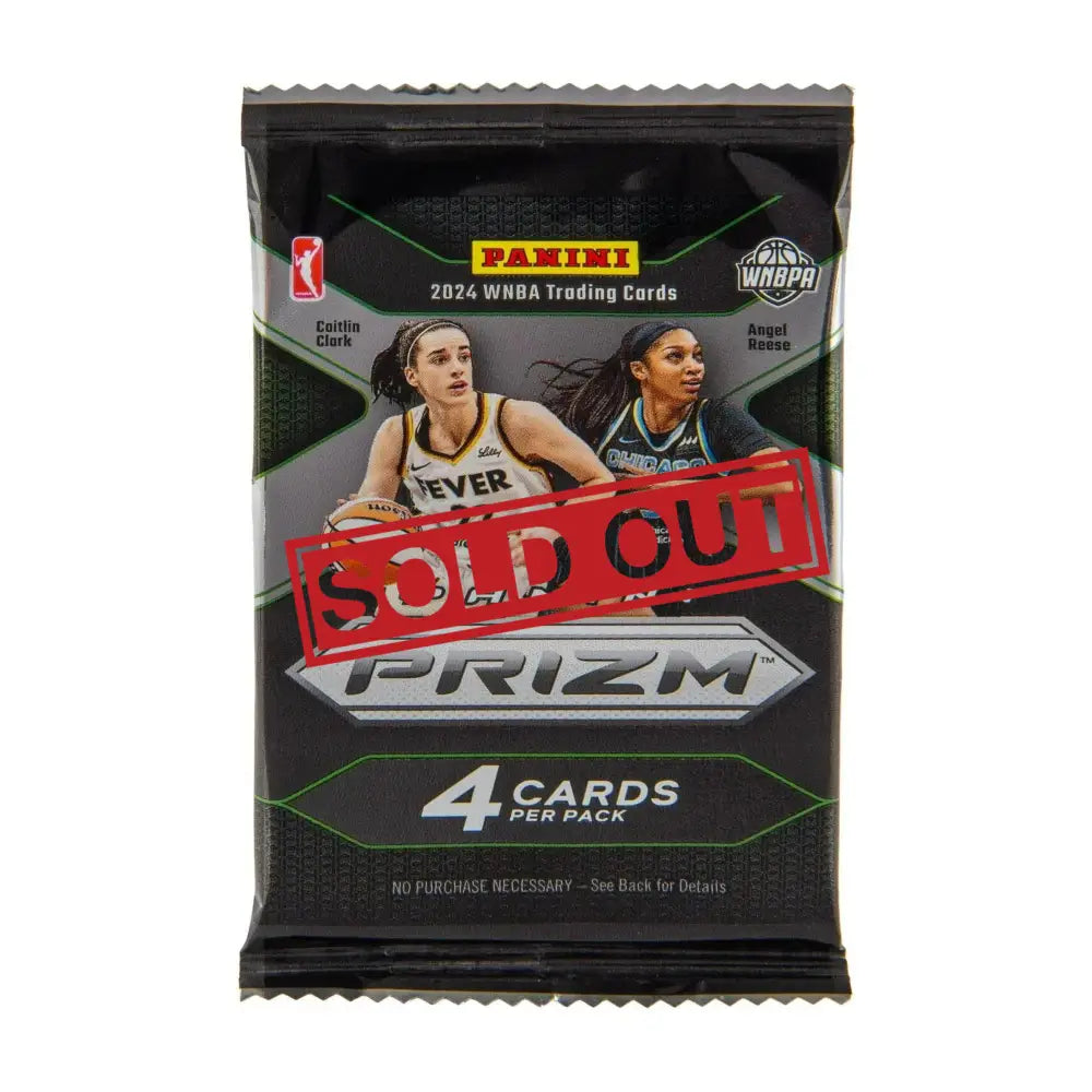 2024 WNBA Prizm trading card pack.