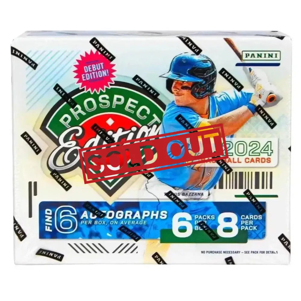 2024 Panini Prospect Edition baseball card box.