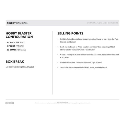 Baseball card product details.