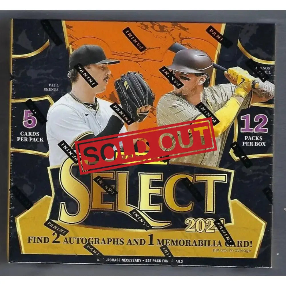 2021 Panini Select baseball card box.