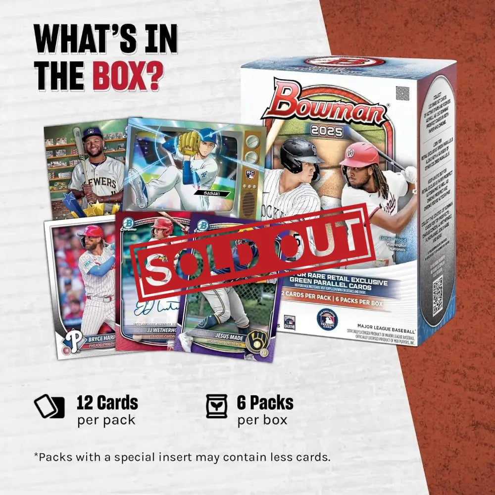 Bowman 2025 baseball card box.