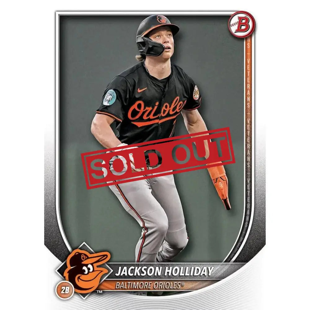 Jackson Holliday baseball card.