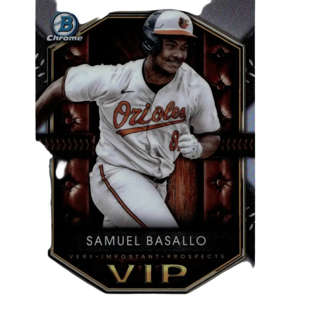 White and orange Baltimore orioles baseball jersey number 8 with Nike logo featuring Samuel Basallo important prospects