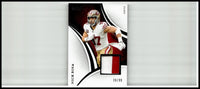 2025 panini immaculate collection nick bosa jersey card white gold with red accents and game-used fabric patch