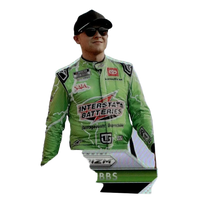 2025 panini prizm #168 ty gibbs silver featuring green racing suit with lightning bolt designs black cap and sunglasses