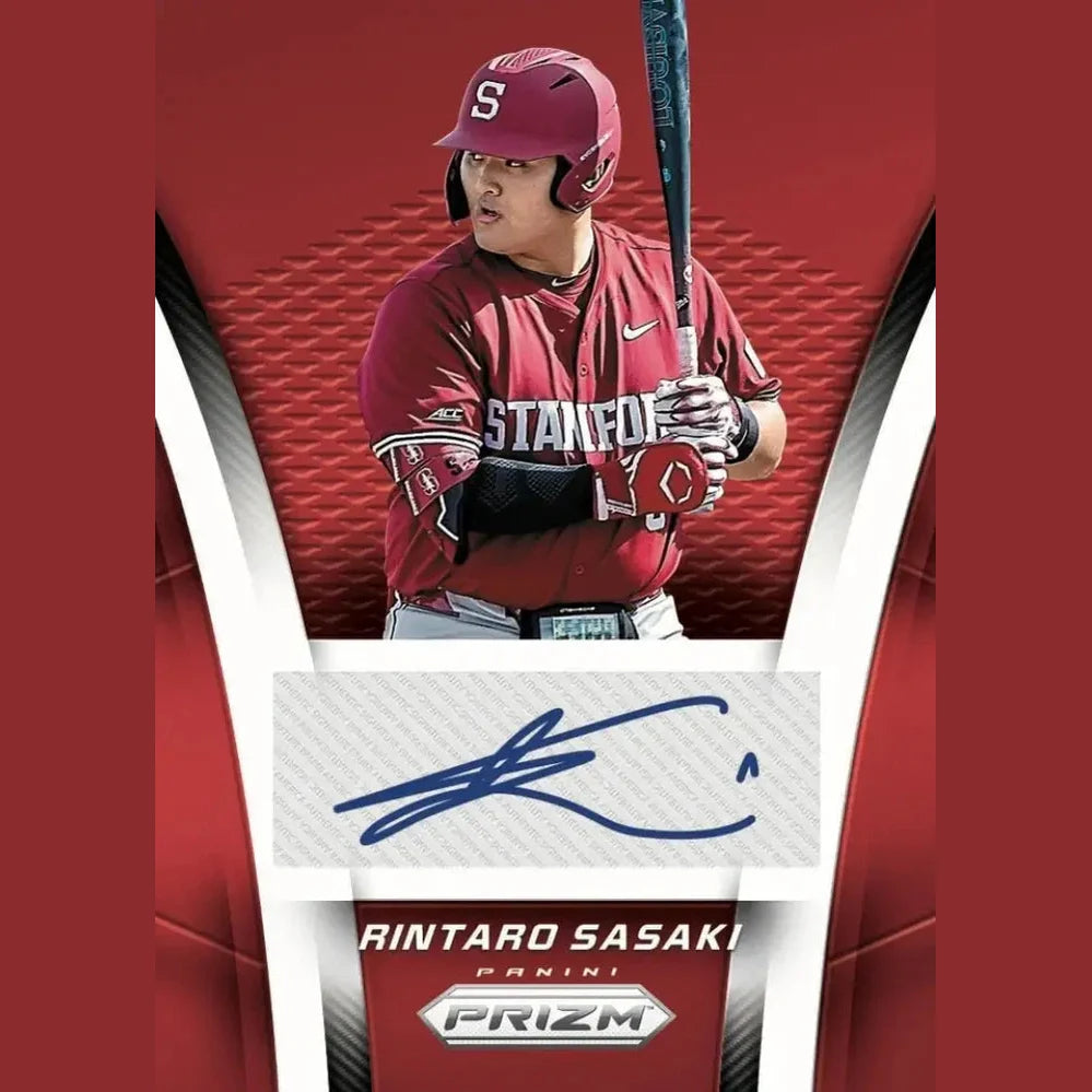 Autographed Rintaro Sasaki baseball card.