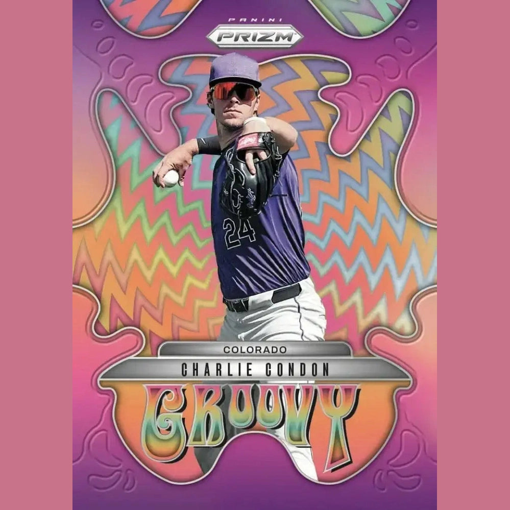 Panini Prizm baseball trading card featuring Charlie Condon.