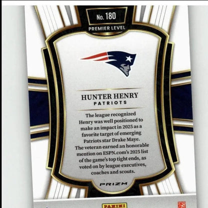 2025 Panini Select #180 Hunter Henry Silver Prizm