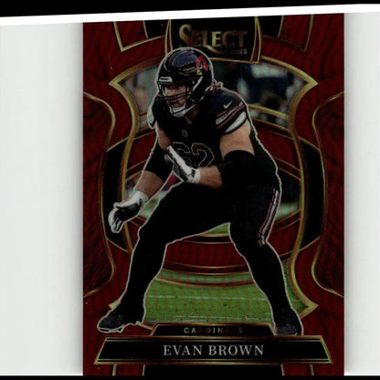 2025 Panini Select #24 Evan Brown Maroon Prizm #/149