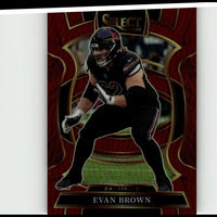 2025 Panini Select #24 Evan Brown Maroon Prizm #/149