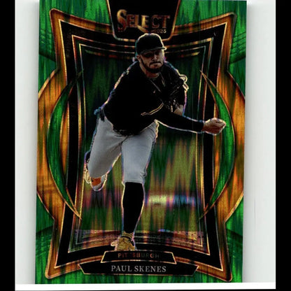 2025 Panini Select #28 Paul Skenes Green Flash Prizms