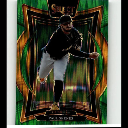 2025 Panini Select #28 Paul Skenes Green Flash Prizms