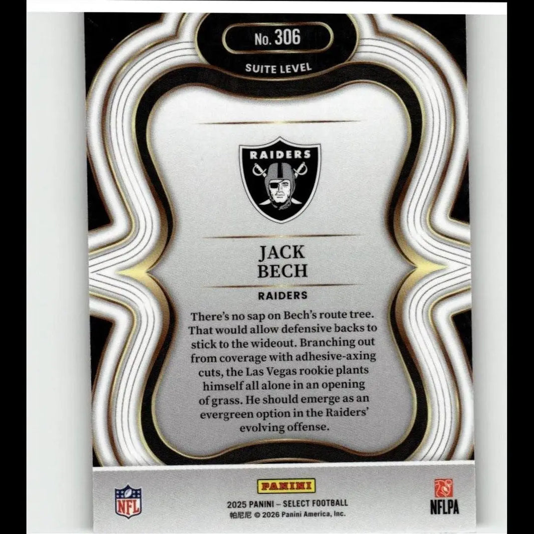 2025 Panini Select #306 Jack Bech