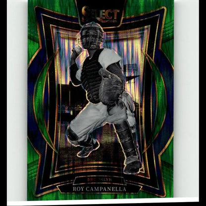 2025 Panini Select #44 Roy Campanella Green Flash Prizms