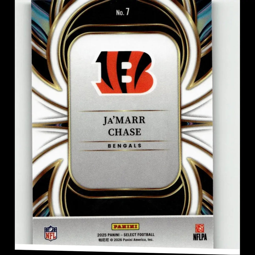 2025 Panini Select #7 Ja'Marr Chase On Target