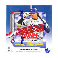 A box of 2024 Topps Series Two baseball cards featuring Shohei Ohtani.