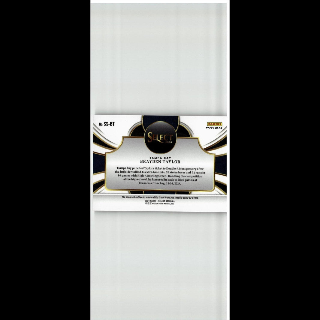 2024 Panini Select #SS-BT Brayden Taylor Selective Swatches