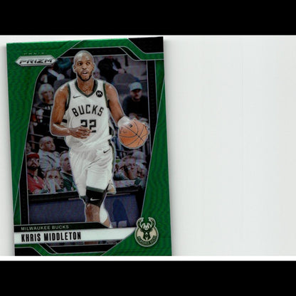 2024-25 Panini Prizm #153 Khris Middleton Prizms Green