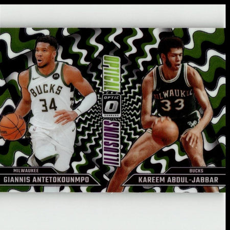 2024-25 Donruss Optic #4 Giannis Antetokounmpo/Kareem Abdul-Jabbar