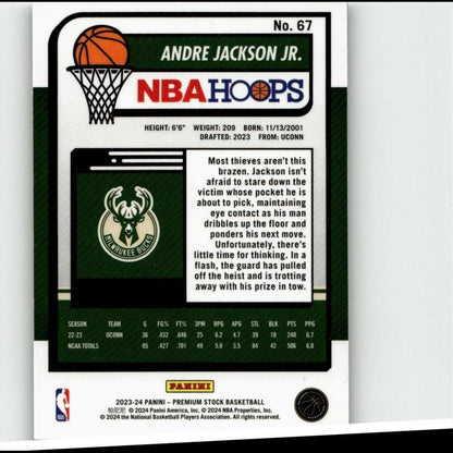 2023-24 Hoops Premium Stock #67 Andre Jackson Jr.