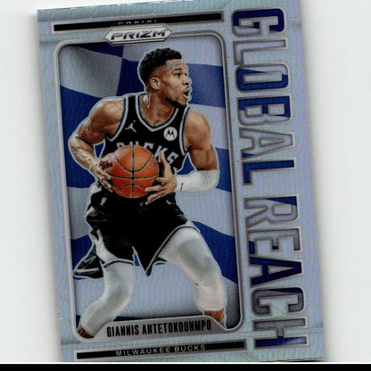 2024-25 Panini Prizm #4 Giannis Antetokounmpo Global Reach