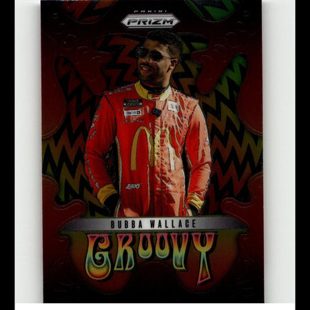 2025 Panini Prizm #16 Bubba Wallace Groovy