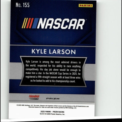 2025 Panini Prizm #155 Kyle Larson Silver