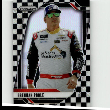 2025 Panini Prizm #71 Brennan Poole Checkered Flag #/75