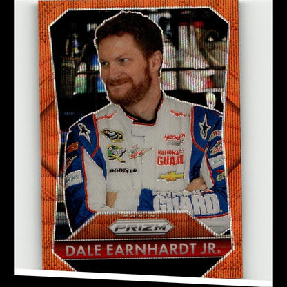 2025 Panini Prizm #163 Dale Earnhardt Jr Orange Wave #/125