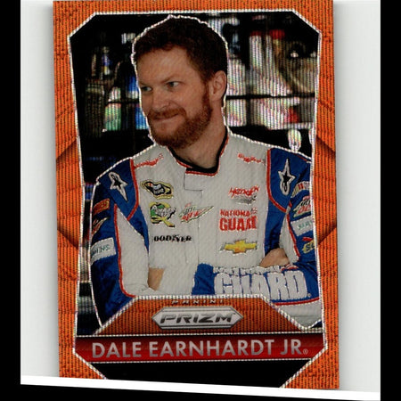 2025 Panini Prizm #163 Dale Earnhardt Jr Orange Wave #/125