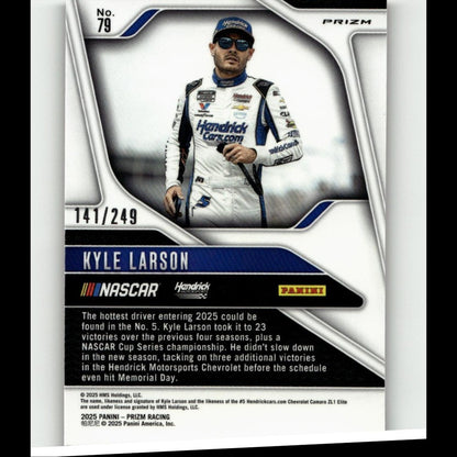 2025 Panini Prizm #79 Kyle Larson Red #/249