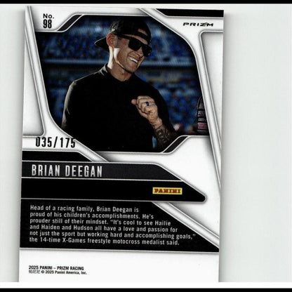 2025 Panini Prizm #98 Brian Deegan Red Power #/175